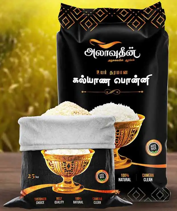 Customized Food Packaging Bag Different Types Rice Packaging Bags 5Kg 10Kg Rice Packaging Bag