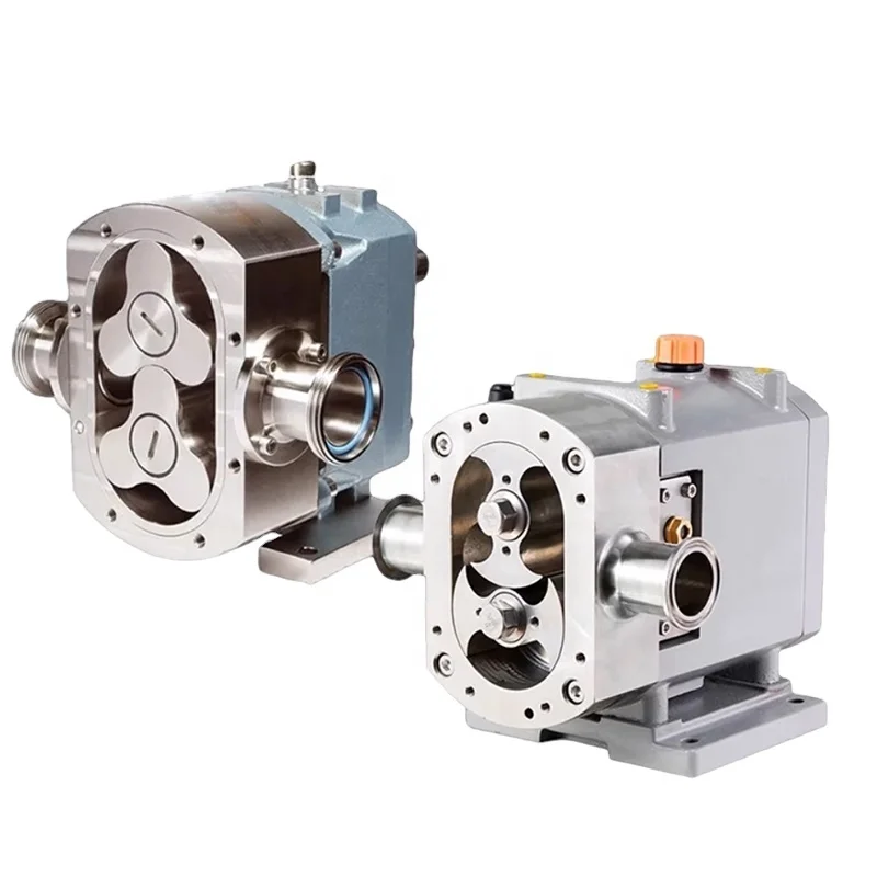 Automatic 3rp Small mini rotary lobe pump rotary sanitary lube rotor rotary pump 5m3/h 3.kw dn32 200 l/h