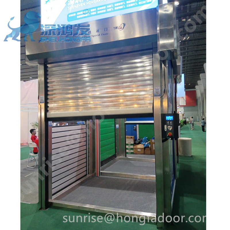 High speed high quality automatic aluminum alloy rolling shutter door automatic roll up garage door