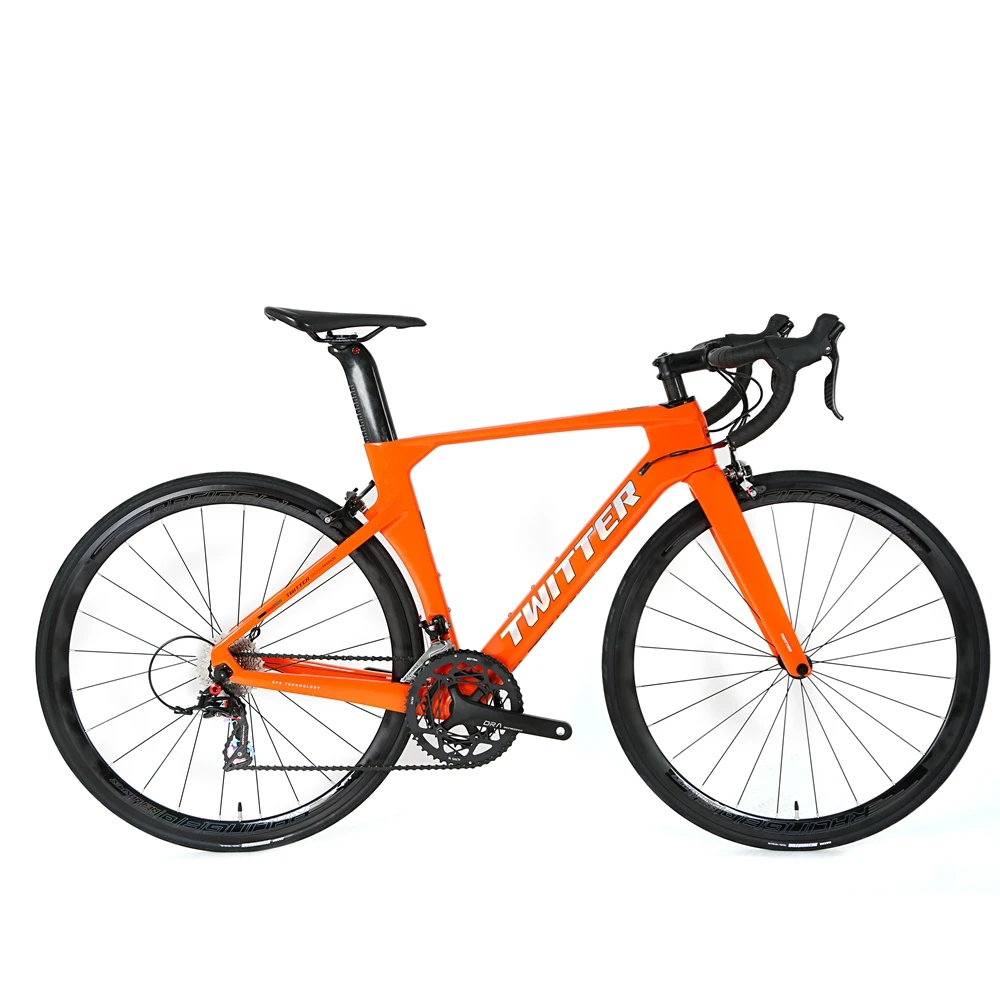 New arrival Twitter carbon fiber road bike 700c wheel size RS-22 groupset road bicycle with V brake