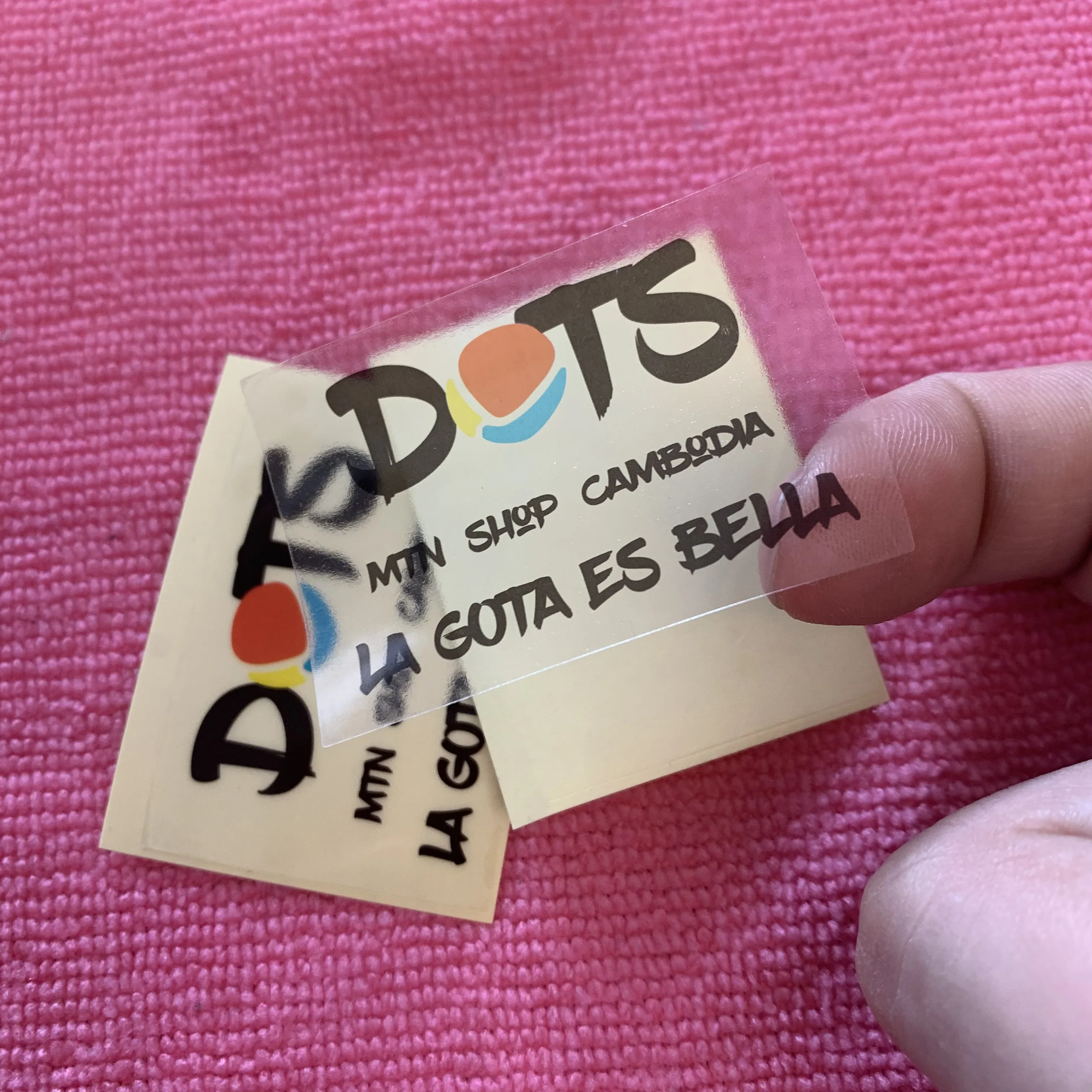 die cut transparent vinyl sticker for car,waterproof clear PVC vinyl sticker for clothing