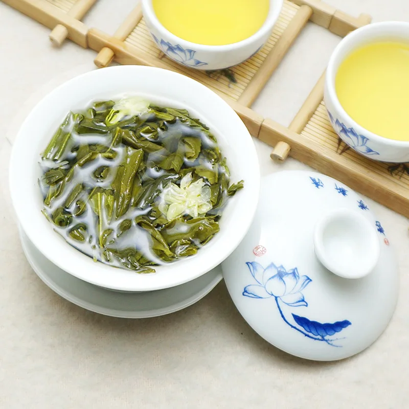 100g per foil tea bag jasmine green tea 100% naturel supplier factory price for Bubble Tea Drinks