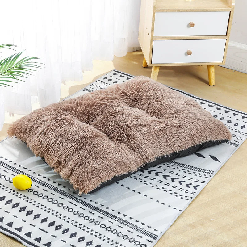 Long plush winter warm sleep pet mat dog bed comfortable pet mat dog mat cat kennel dog kennel pet supplies
