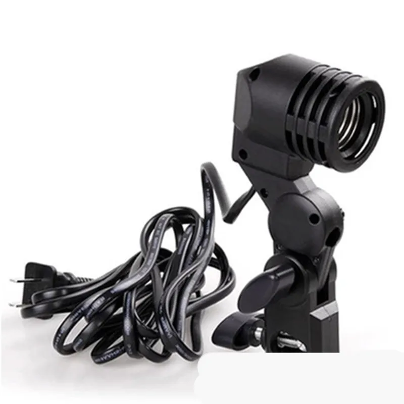 Flash Umbrella Bracket Single Head Bulb Holder Photo Lighting Bulb Holder Bulb lamp socket For Photography Studio Accessorie