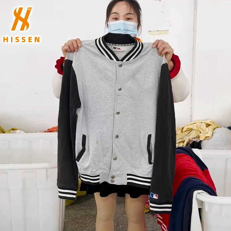 Wholesale Loose Casual Belted Waist High Neck Lapel Loose Top Long Sleeve Jackets And Coats second hand used clothes For Women