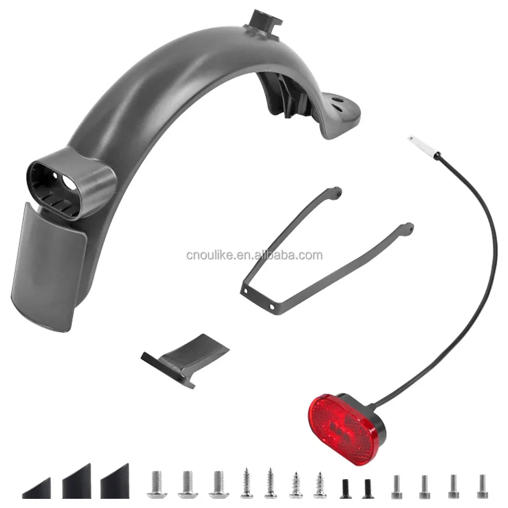 Rear Wheel Fender kit for Xiaomi M365 1S Pro PRO2 Mi3 Electric Scooter Back Mudguard Taillight Rear Fender Bracket Support Parts