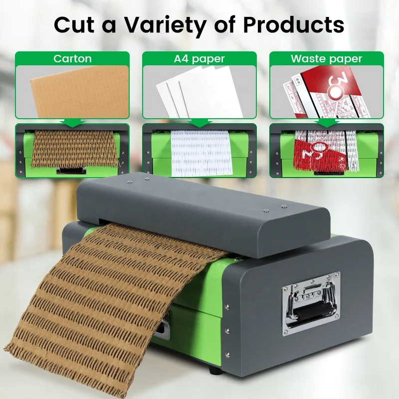 Waste Recyclable Paper Corrugated Carton Box Cutting Machine Cardboard Packaging Shredder