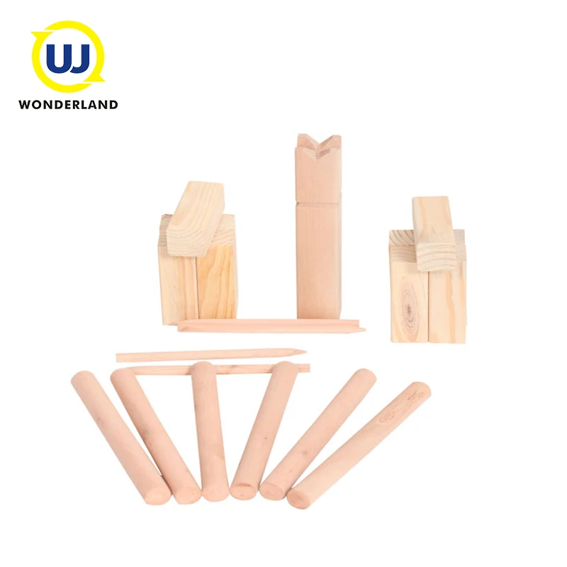 Wholesale cheap custom outdoor wooden viking chess yard game for throwing