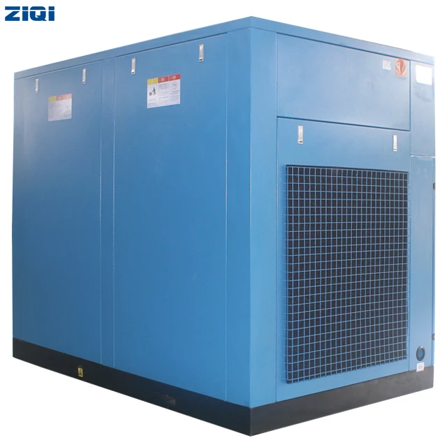 customized industrial single stage belt driven screw 55kw 380v 7bar 385cfm air compressor machine for chemistry