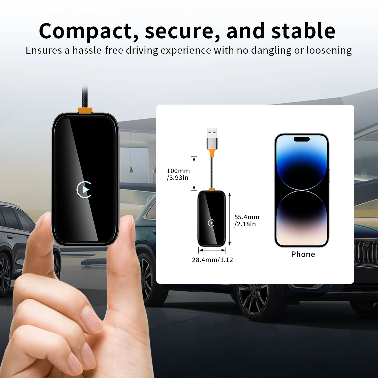 2024 беспроводной адаптер CarPlay для iPhone и Android Plug and Play OEM проводной Cars Convert в беспроводную