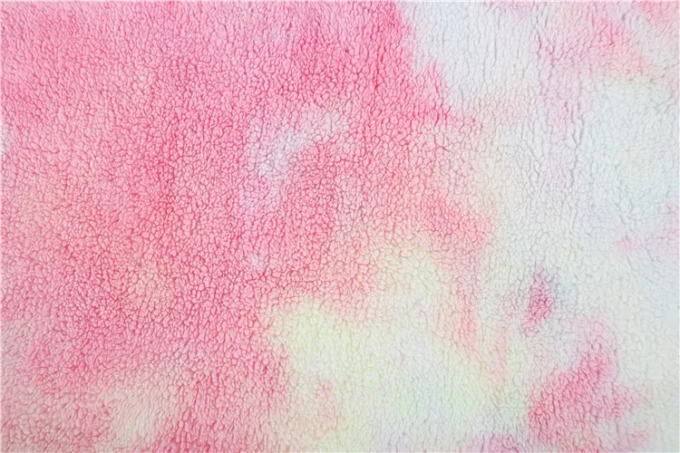 2019 china tie dye technology beautiful printed fleece blanket fabric