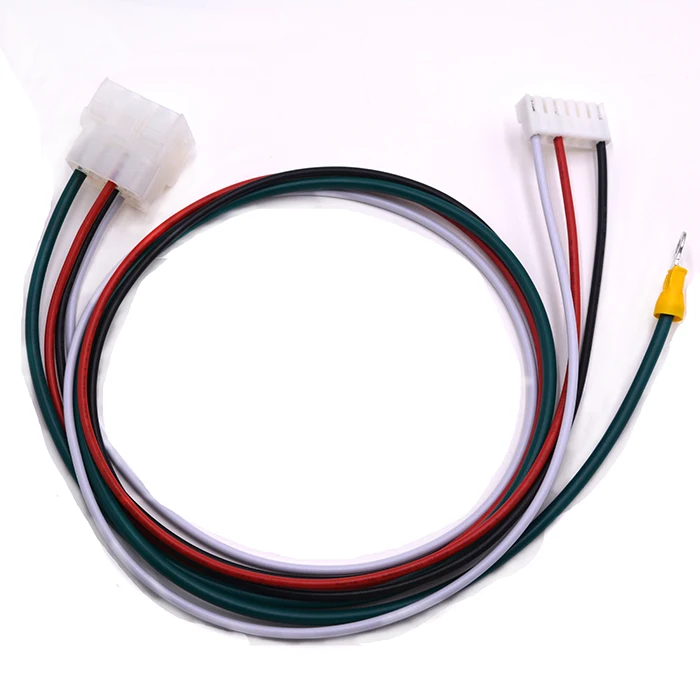 Custom UL1015 Electric wiring harness with 3*4P transparent male female connector jst 2.0mm pitch cable