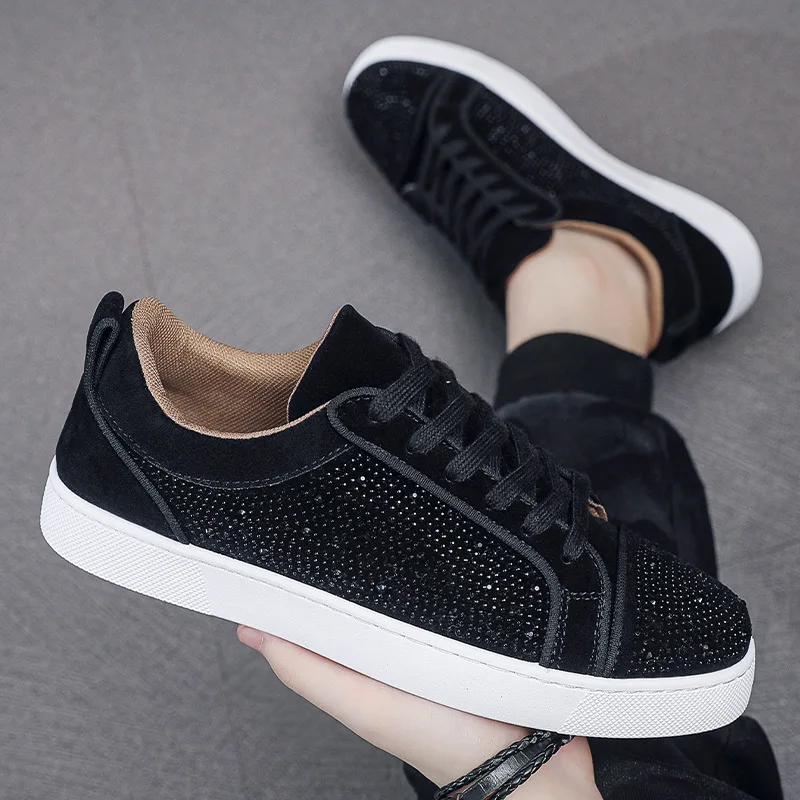 Hot Stamping Casual Running Shoes for Men Trendy Winter Sports Shoes for Youth Social Youth Board Shoes
