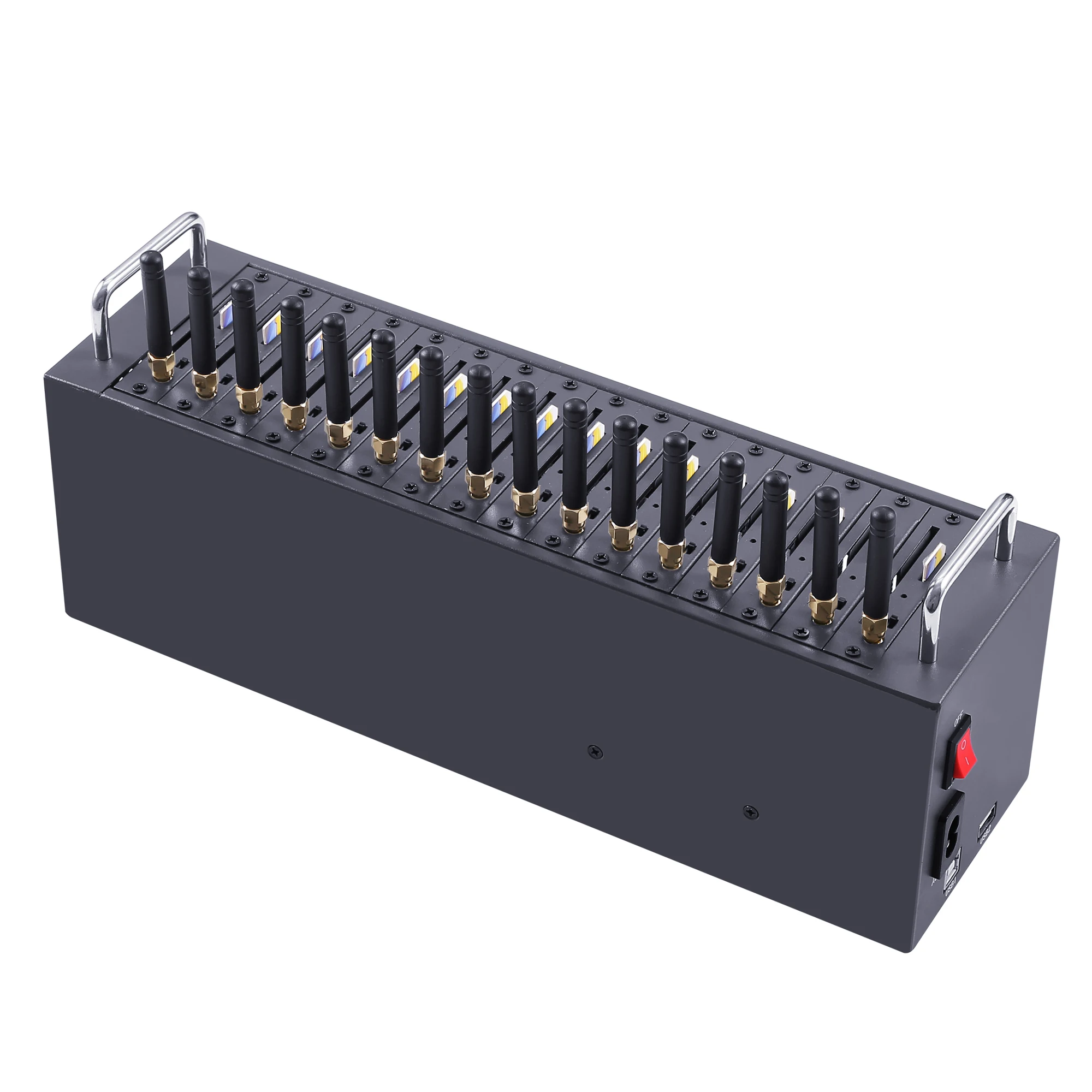 16 Port GSM Modem Pool USB Bulk SMS Gateway VoIP Products 2g/3g/4g with FREE Software SMS Caster support API