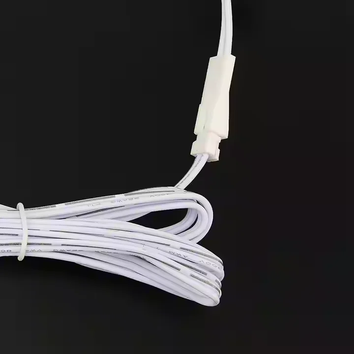 white black 2Pin male to female cable connection cable LED/COB cabinet wardrobe light DuPont wire cable connector