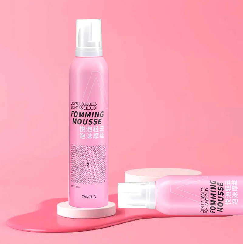 PANDLA Hot Selling Styling Mousse Vegan & Natural Curly Foam For Women 300ml Anti Frizz Hair Styling Mousse