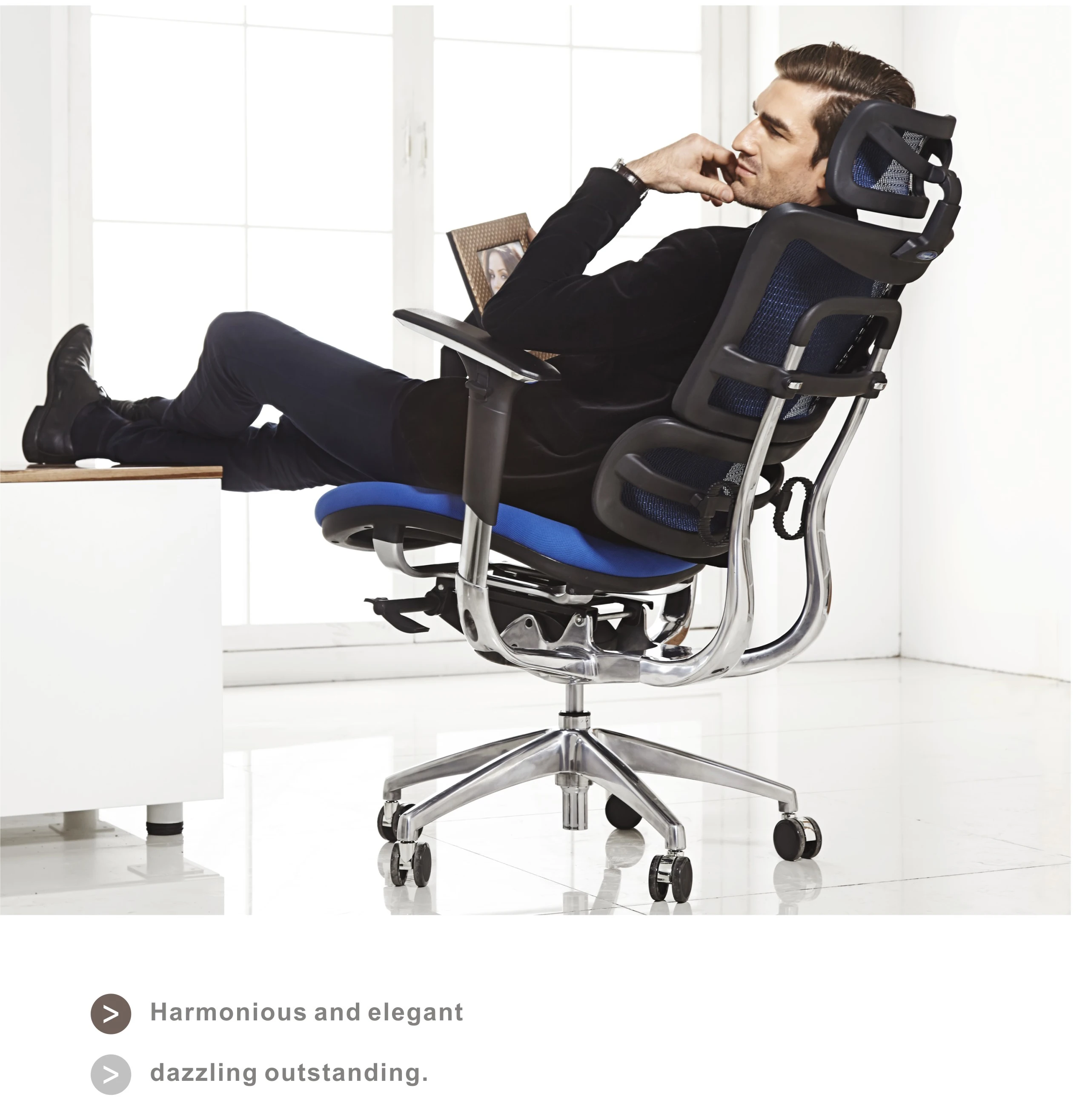 JNS executive Wholesale Cheap Lumbar Support High Back Office Ergonomic Mesh Chair