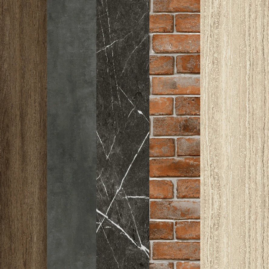 SPC wallboard  Wooden Design eco-friendly Factory sales interior home decorative spc stone grain wall panel for bathroom