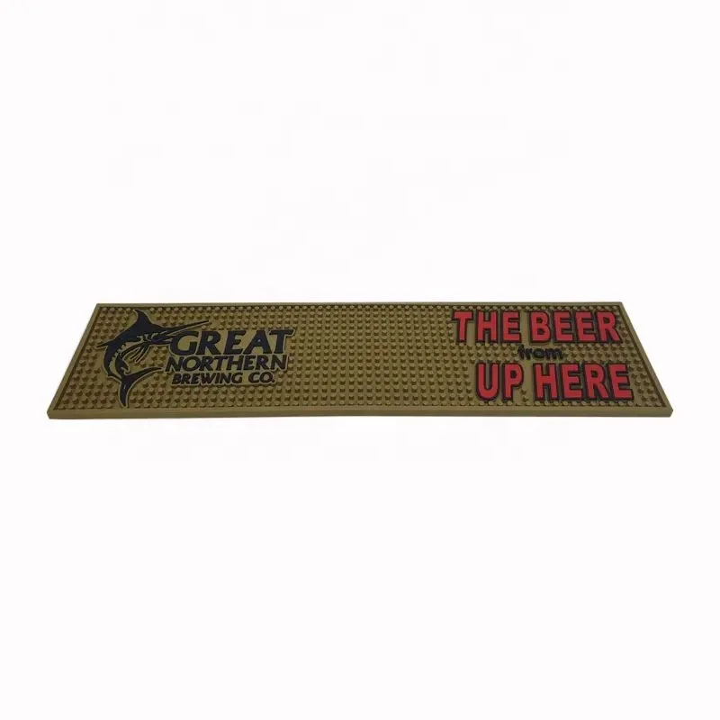 Factory Price Bar Accessories Soft PVC Rubber Custom Sublimation Table Bar Mat