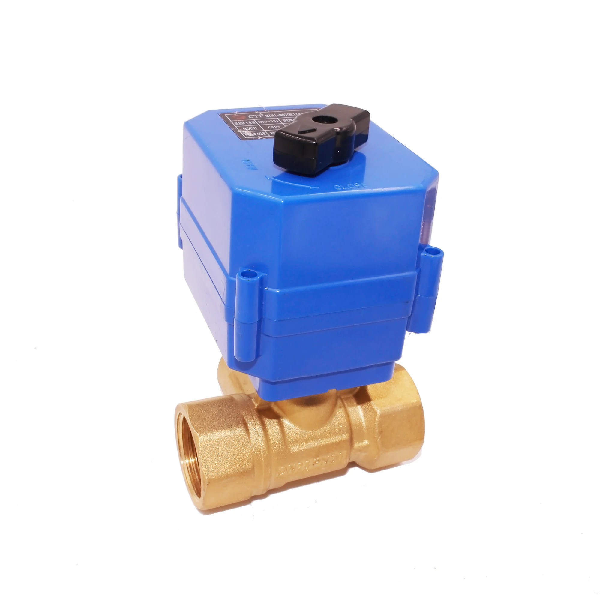 Solid 1' DN15 DN 20 DN25 DN32 DN40 DN50 UPVC SS BRASS 2 way 3 way motorized actuator ball valve