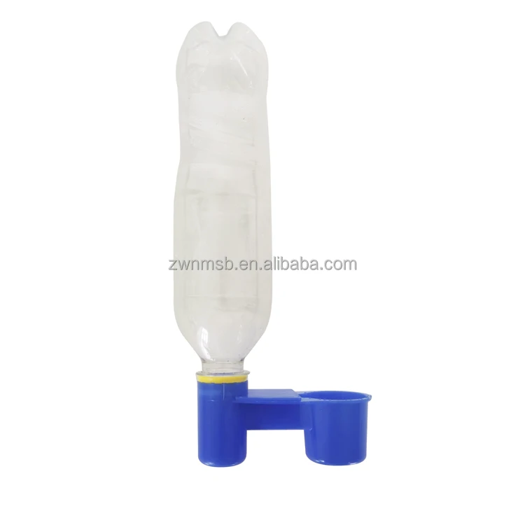 Plastic Bird Drinker Feeder blue Water Bottle Drinker Cup For Pigeon Bird Accessories