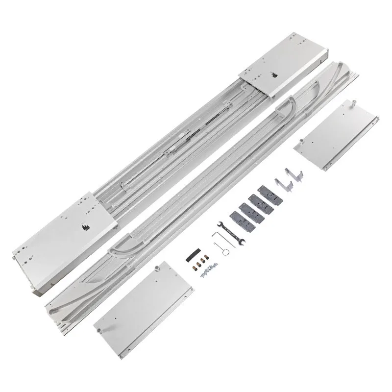High class motorized manual parallel door sliding rail space saving soft flush coplanar translation door mechanism for cabinet