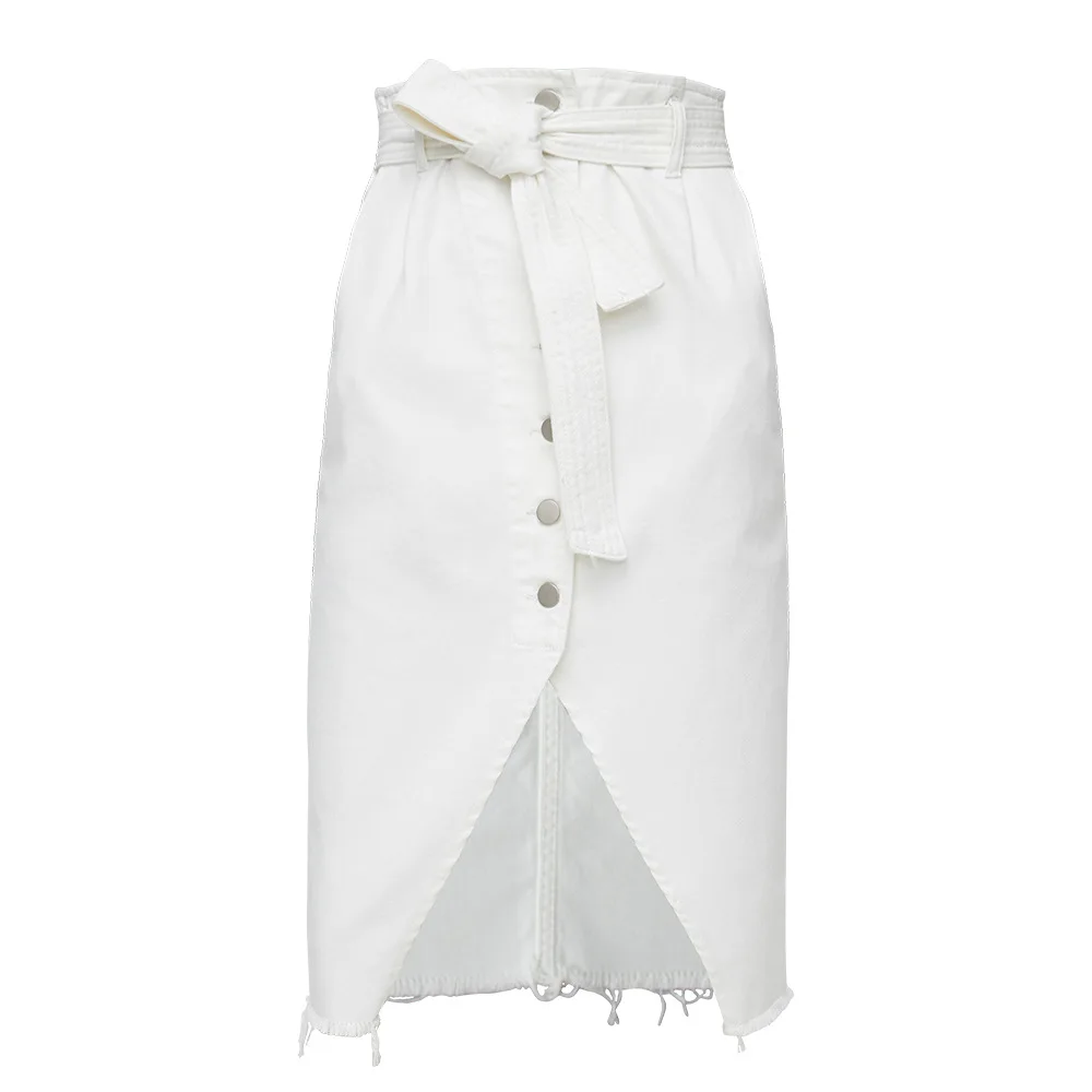 
Middle length Irregular Furred Hem Summer Wears Dress Girl Cotton Short Skirt 