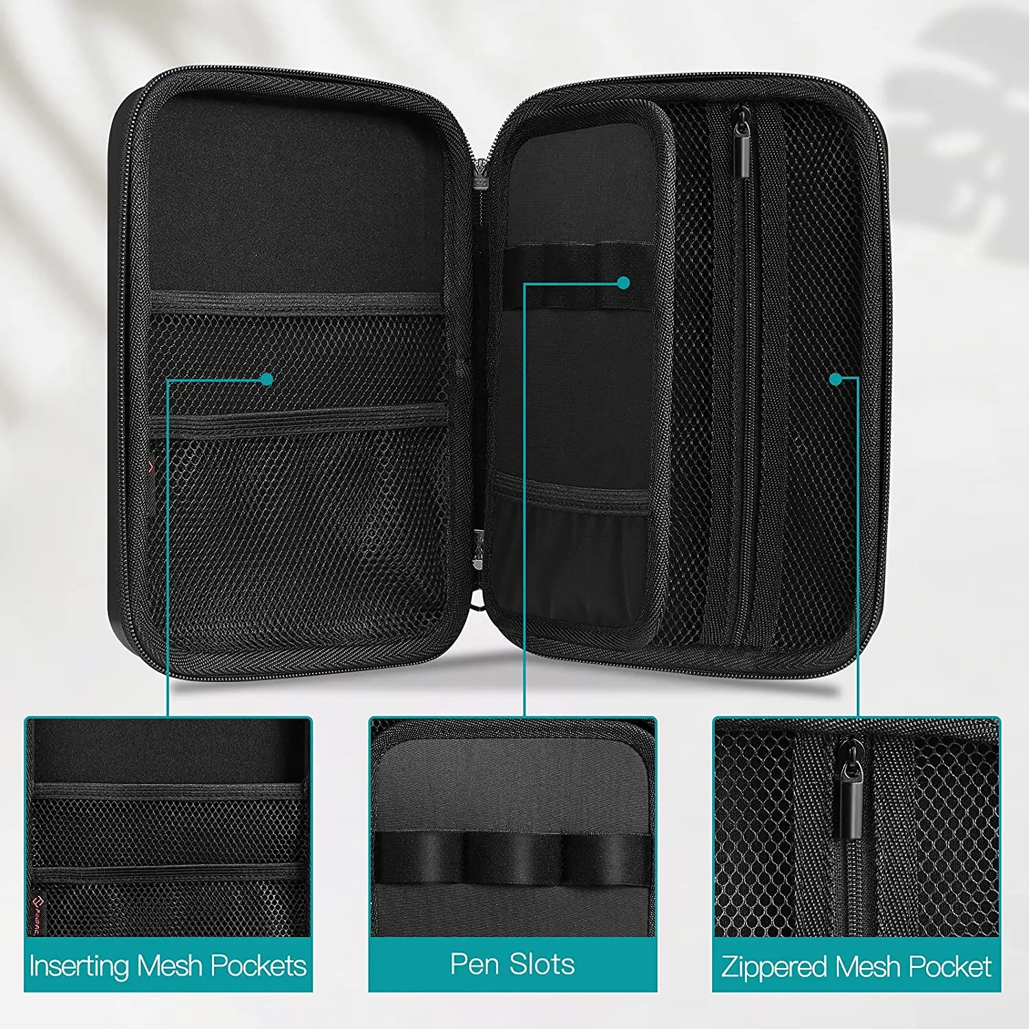 Pen Holder Marker Bag Semi-hard EVA Large Capacity Black Novel Design Competitive Price Unicorn Pencil Case school supplies box