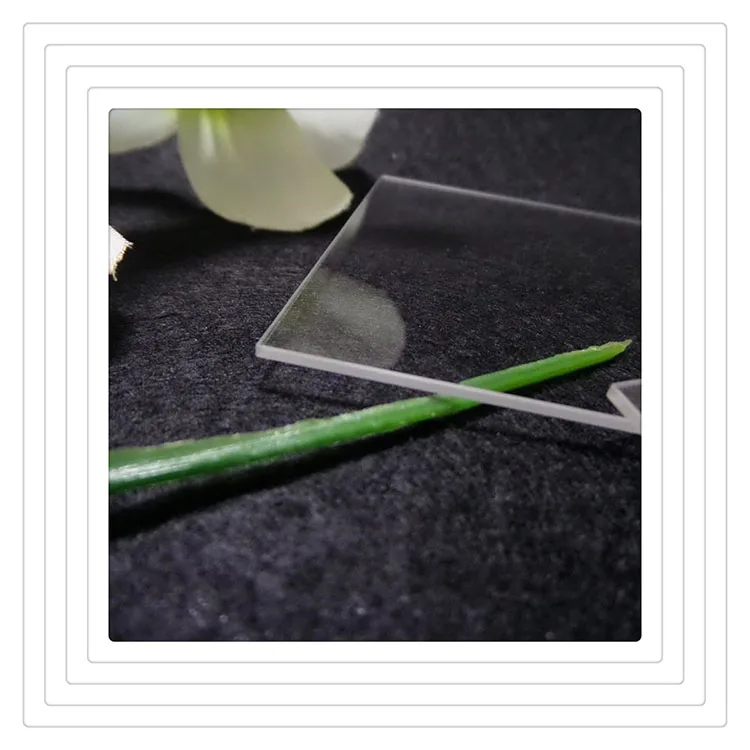 high quality Manufacturer price High quality thick clear fused silica quartz thin glass plates sheet quartz tube for lab sue