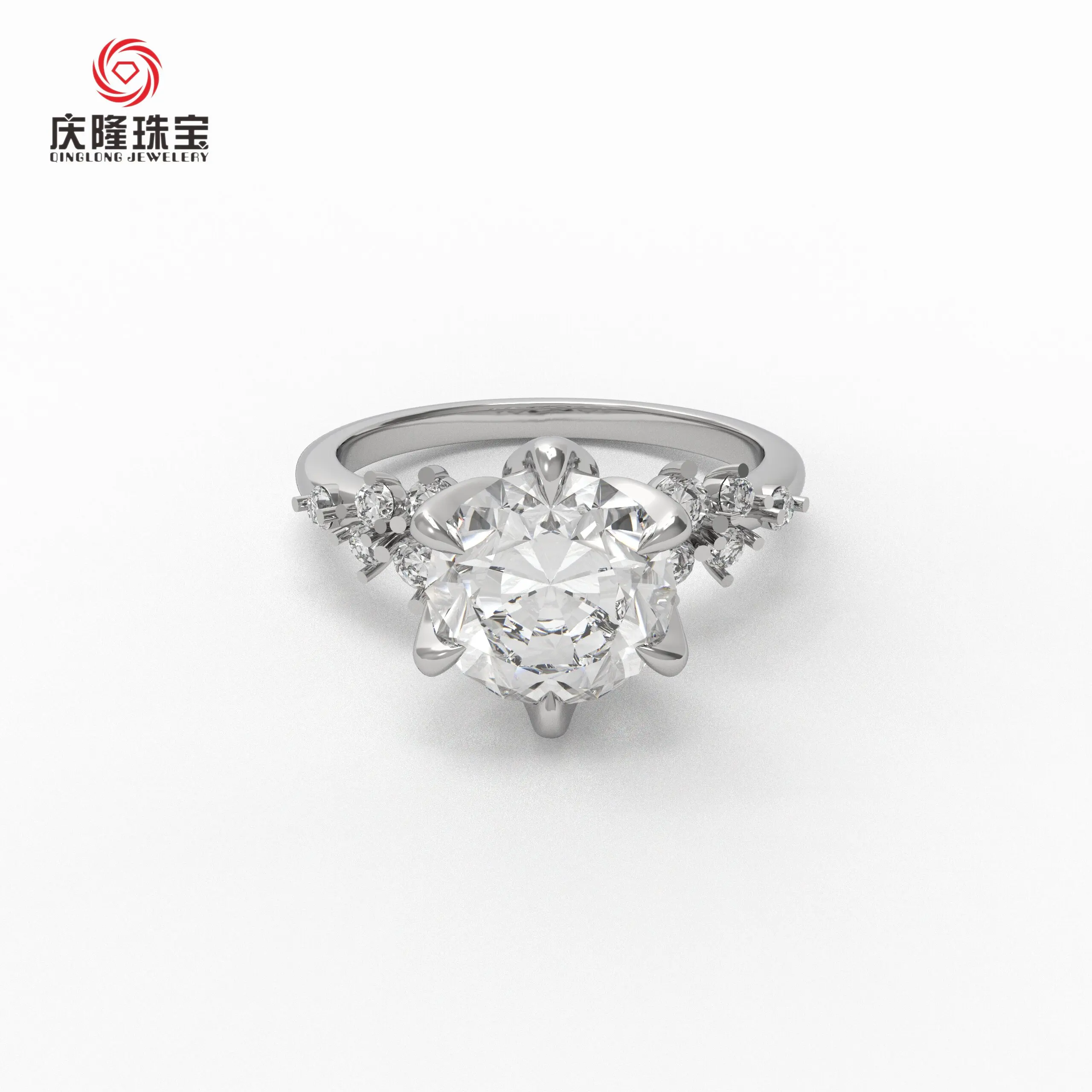 Fashionable Private Label jewelry Set Women Lab Diamond Jeweller Luxury Ring