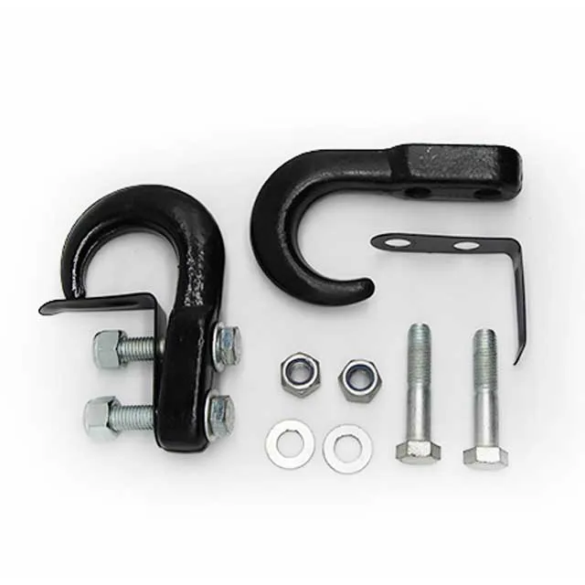 Best selling 10000 lbs capacity 4WD Recovery Black Tow Hook Kit With Keeper