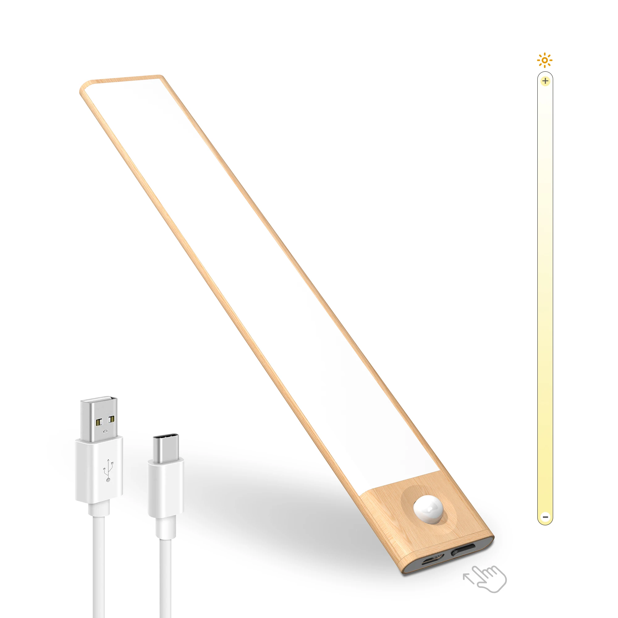 LED Cabinet Light Clear Luminous USB Body Lamp Furniture Light OEM Switch Magnetic Wall Motion Sensor Under LED Cabinet Light