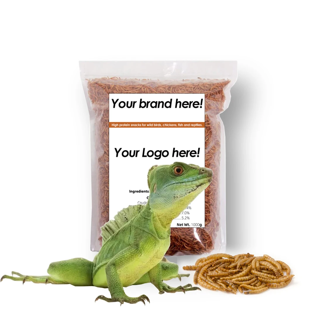 Farm Breed 11lb Dried Mealworms For Chicken Birds Snakes Lizards Amphibians Treats