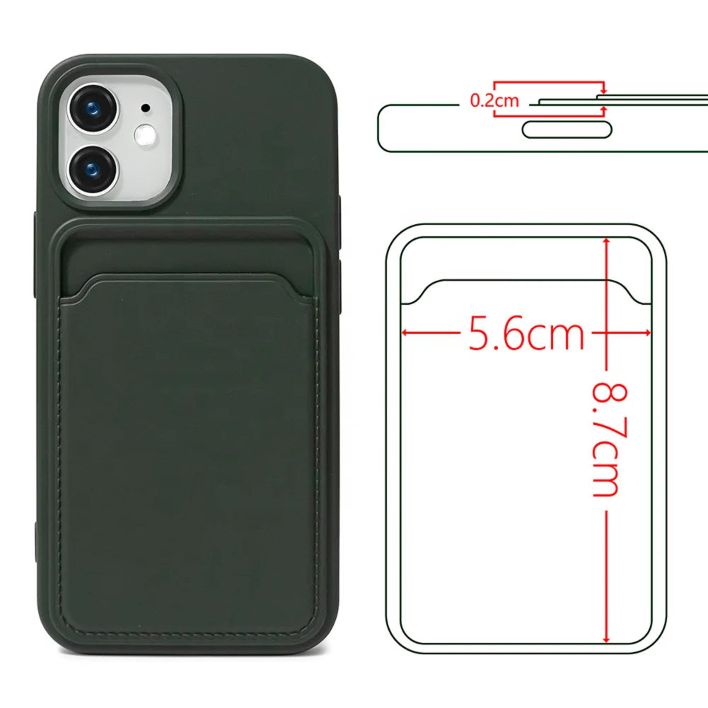 wholesale TPU cute blank mobile cell phone cases with card pocket for huawei iPhone XR 12 13 pro MAX Samsung back cover case