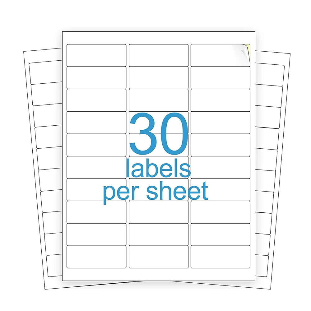 Packaging Provide Design Adress Sku Etiquette Shipping Label 30Pcs Per Self Adhesive FBA A4 Paper Barcode Sticker