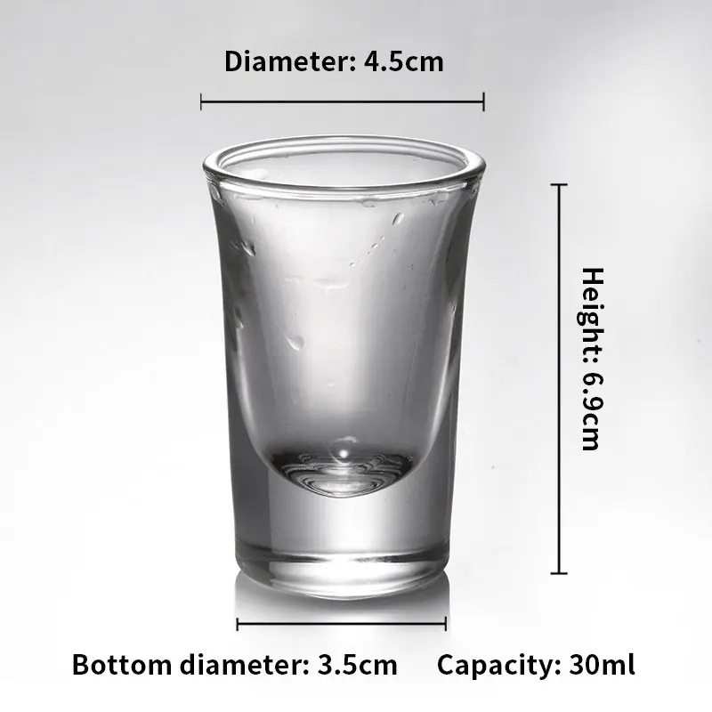 Classic Clear Cup Whisky Glass for Bourbon Macellan Tequila Whiskey Cocktails Custom Sublimation Shot Glass