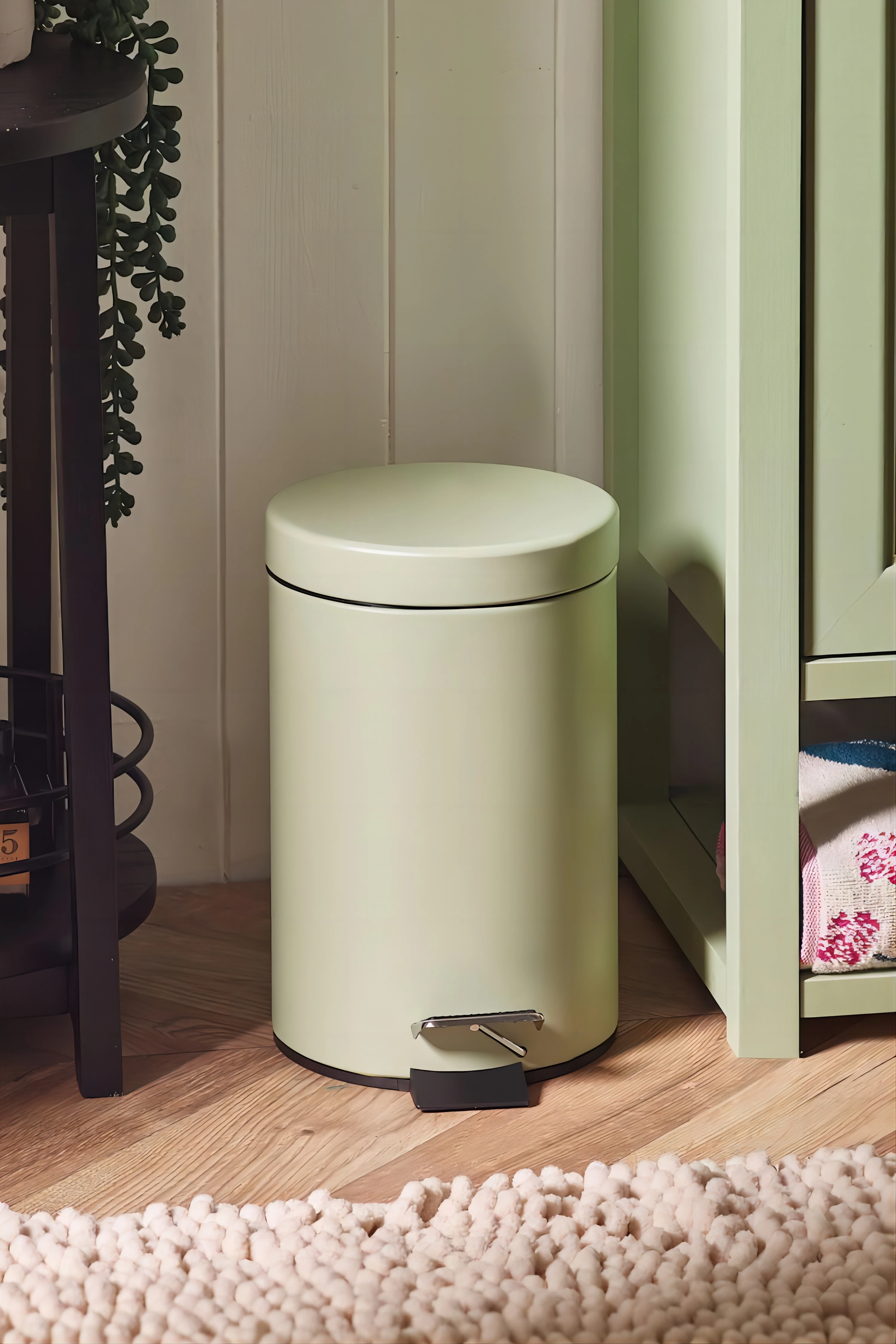 3L Pedal Bin for Kitchen Bathroom Toilet Rubbish