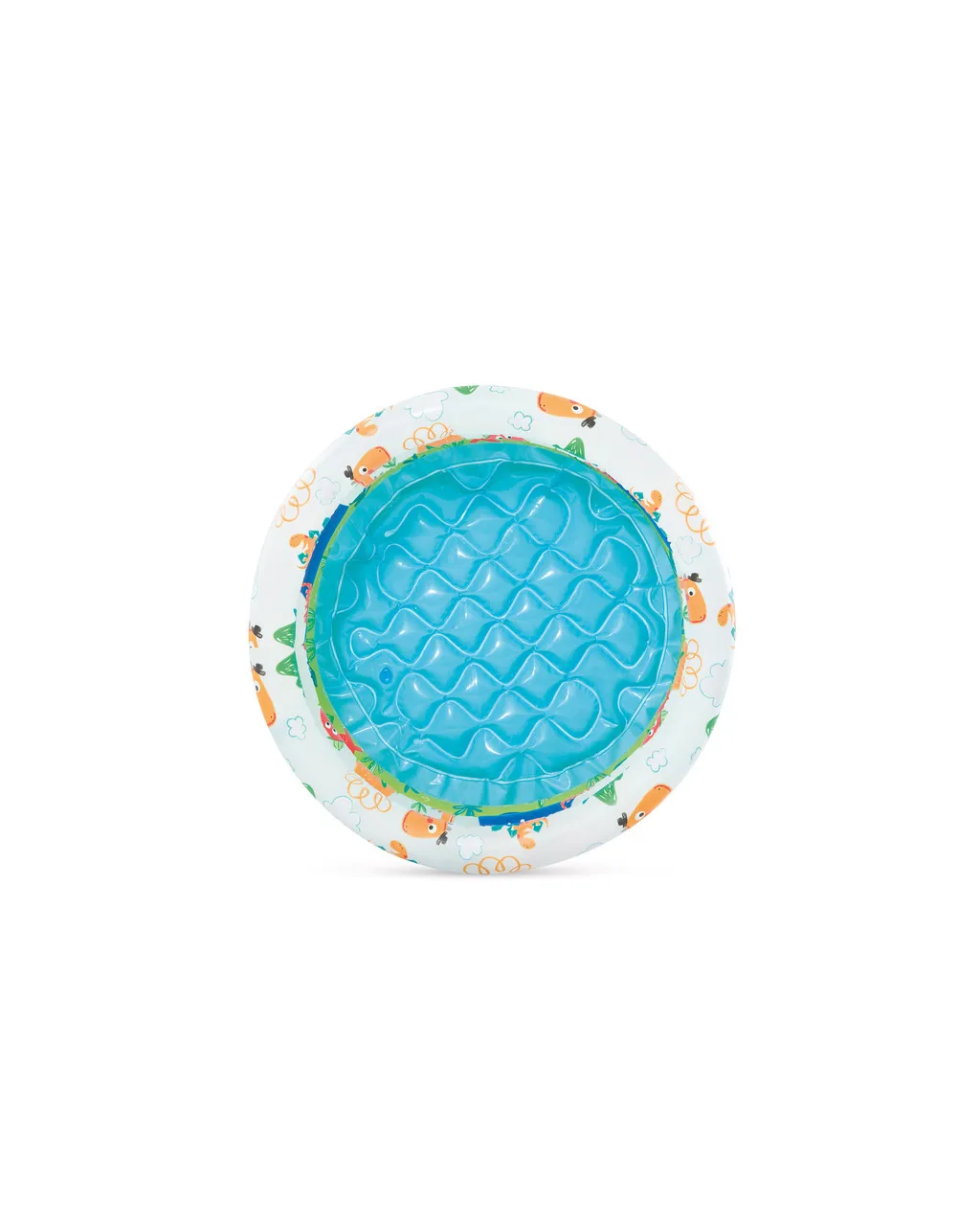 INTEX 57106 Inflatable Plastic Dinosaur 3-Ring Baby Above Ground Pool