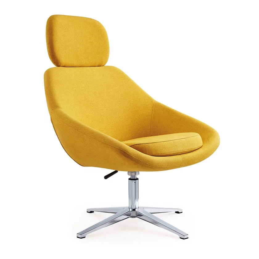 Modern Reclining Fabric Sofa Chair for Home Relaxing Leisure Chair with Revolving Headrest Design for Dining and Outdoor Use