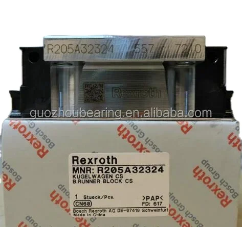 Rexroth Linear Guide Block R205A32324 Linear Guideway Linear Ball Bearings