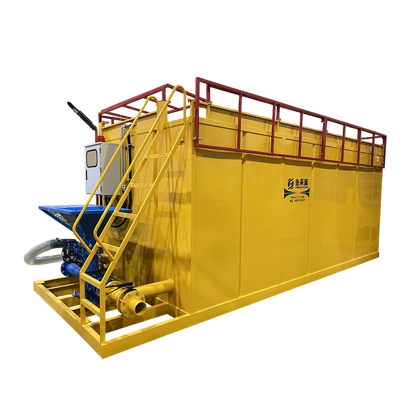 Oilfield Drilling Mud Mixing Tank System Equipment with Agitator and Jet Mud Slurry Mixer for Oil Well Drilling Drilling Fluid