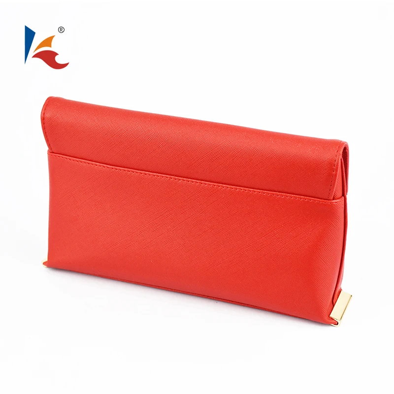 factory manufacture red square  pvc clutch bag