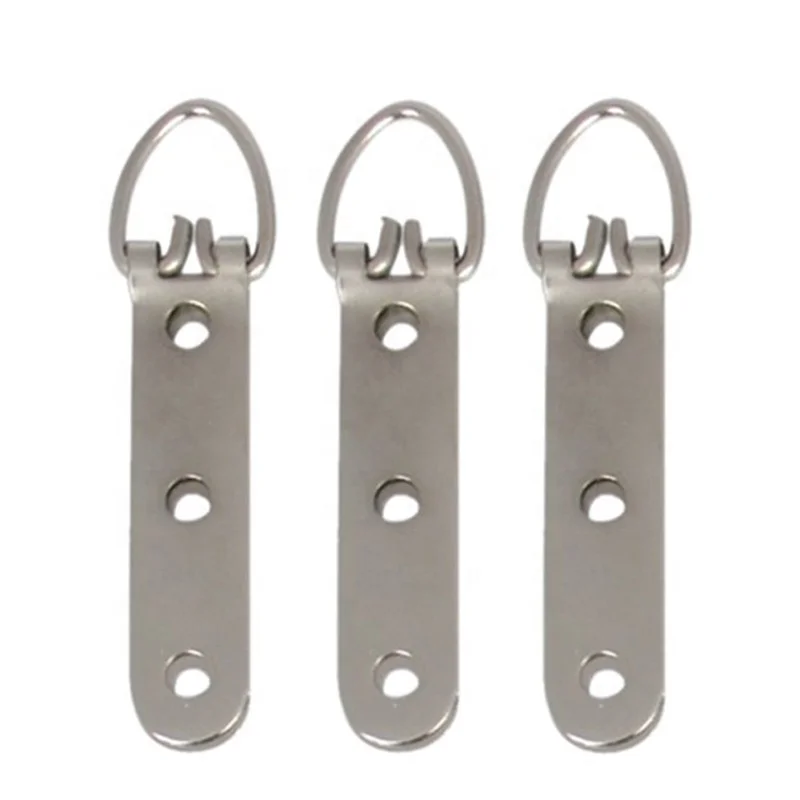 Wholesale Photo Frame Hook Metal Photo Mirror Frame D-Ring Hanger Nickel Plated keyholes Hanger