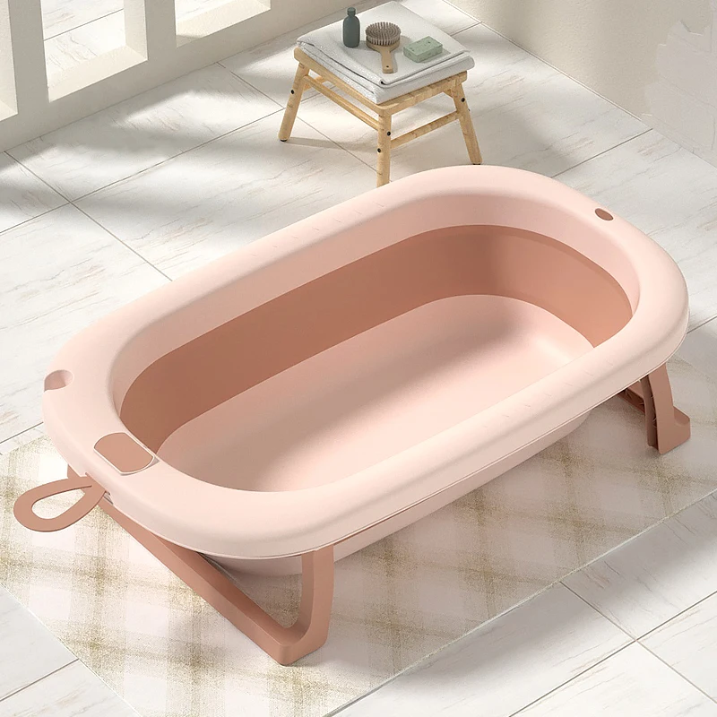 Durable Kids Portable Plastic Freestanding Folding Newborn  Foldable Basin Collapsible Baby  Bathtub