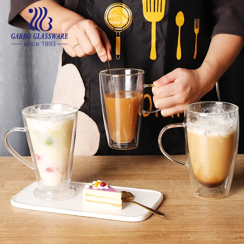 Чашка для эспрессо с двойными стенками java5 чашка стеклянная кружка кофе чашки чая прозрачная боросиликатная латте