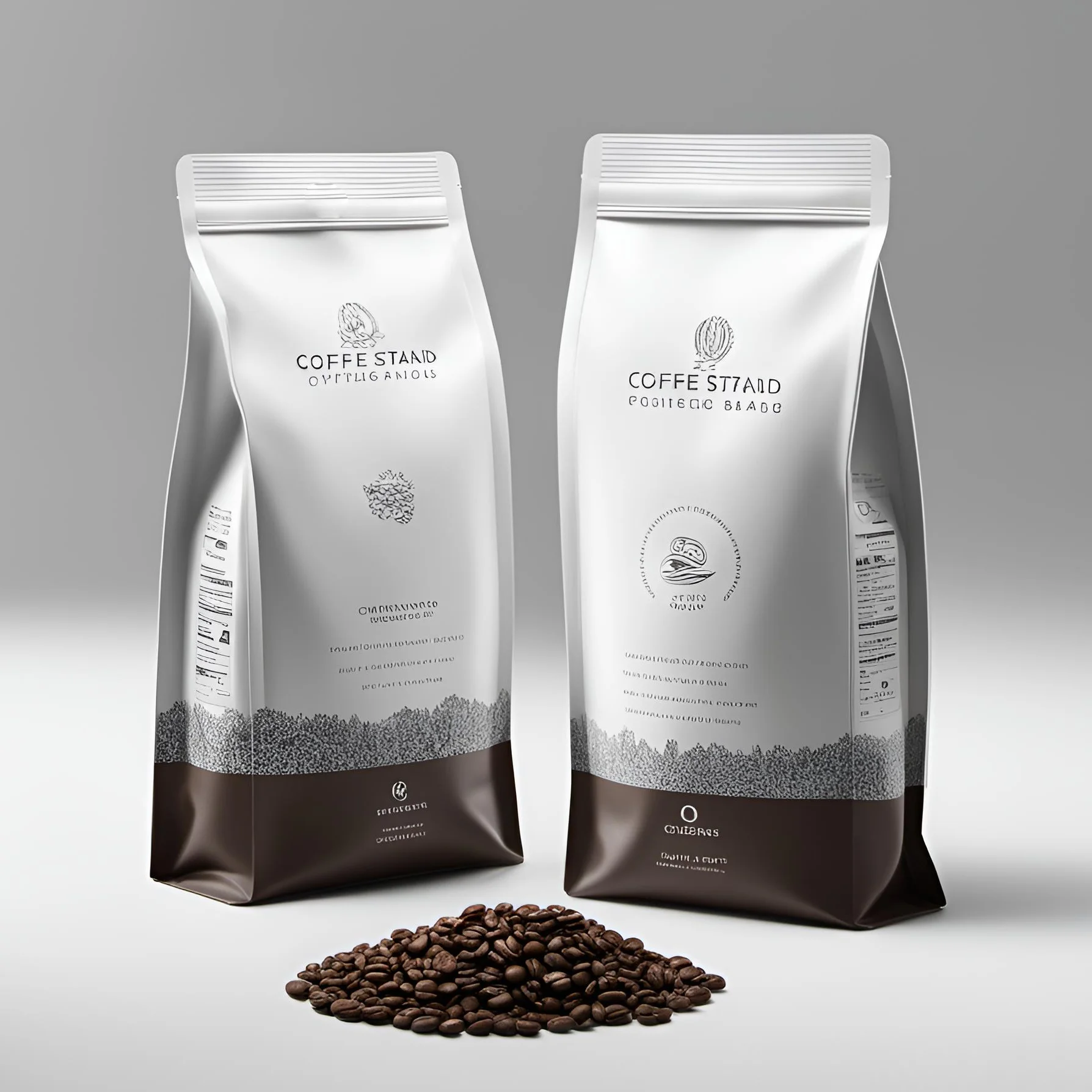 ODM Factory Good Quality Ziplock Coffee Packaging Beans Bag With Valve Custom Stand Up Pouches Packaging