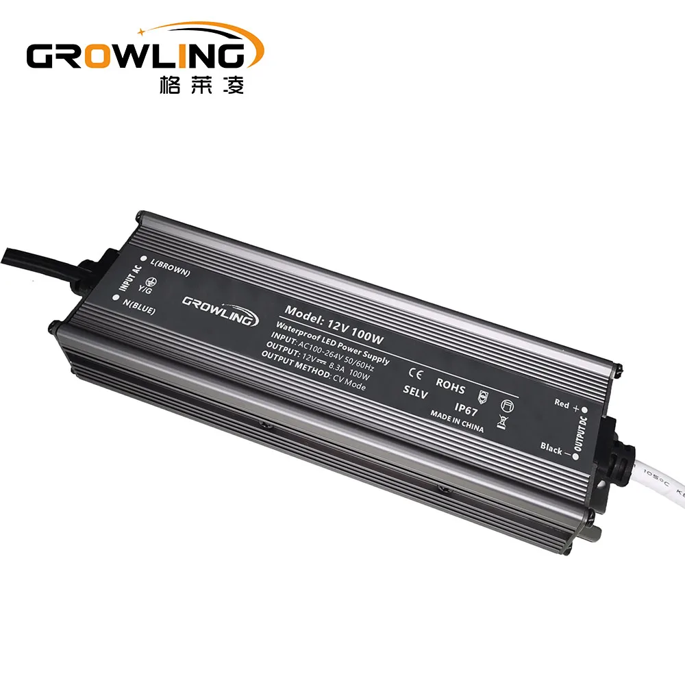 Outdoor Waterproof IP68 12V 400W LED Power Supply Transformer 110V 220V Constant Voltage LED Driver for neon light