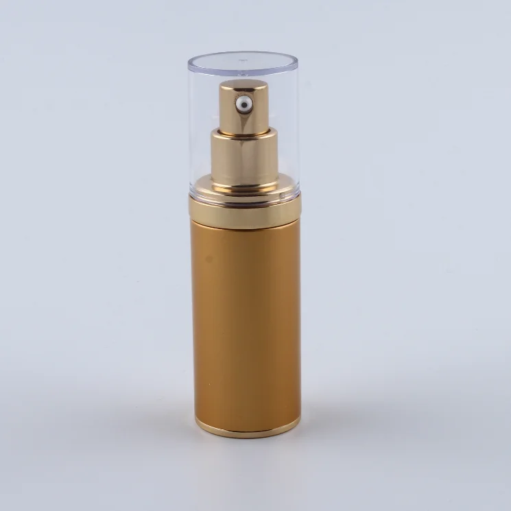 Wholesale Pump Spray Airless Bottle Cosmetic 15ml 30ml 45ml 50ml aluminum Vacuum lotion Bottle