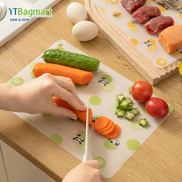 Plastic Cutting Boards for Kitchen Chopping Board Set Flexible Cutting Mats for Meat Vegetables