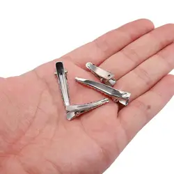 20pcs/lot 30/40/45/55/60mm Clips Single Prong Alligator Hairpin With Teeth Blank Setting For DIY Hair Clips Jewelry Making Base